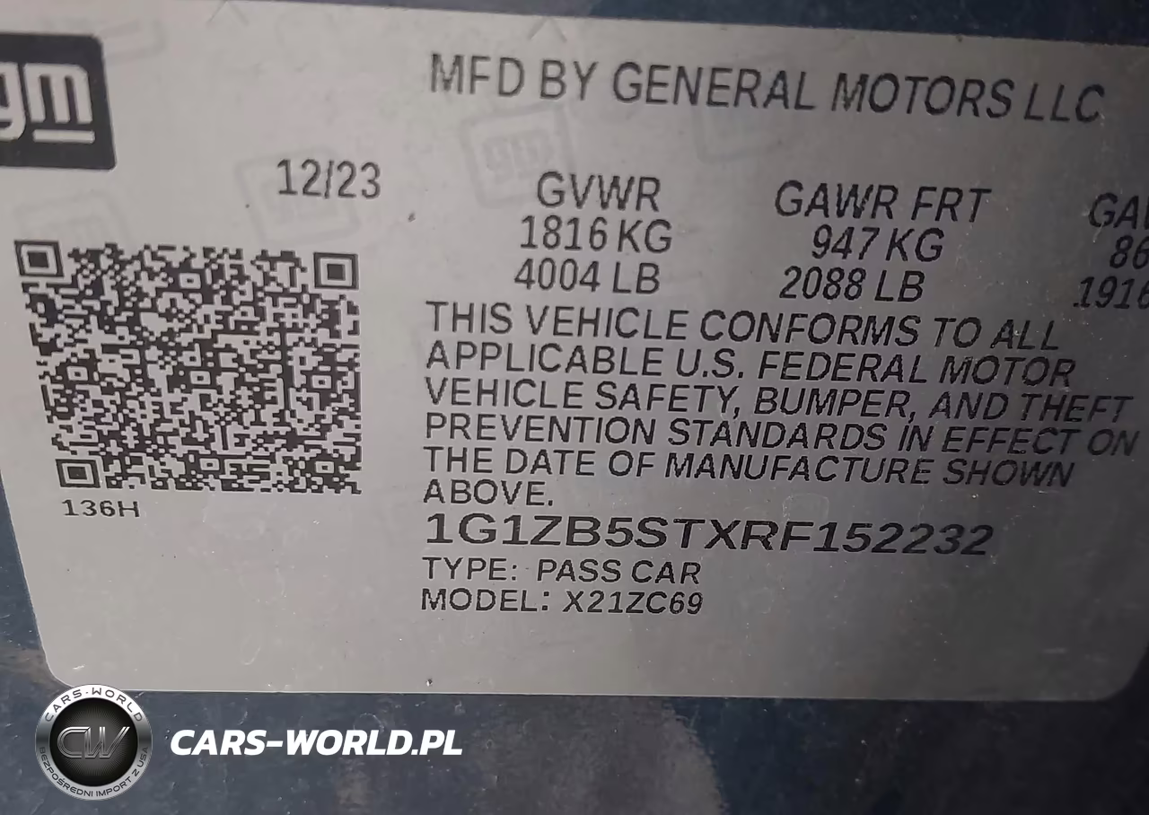2024 Chevrolet Malibu Fwd Ls VIN:1G1ZB5STXRF152232 - 9