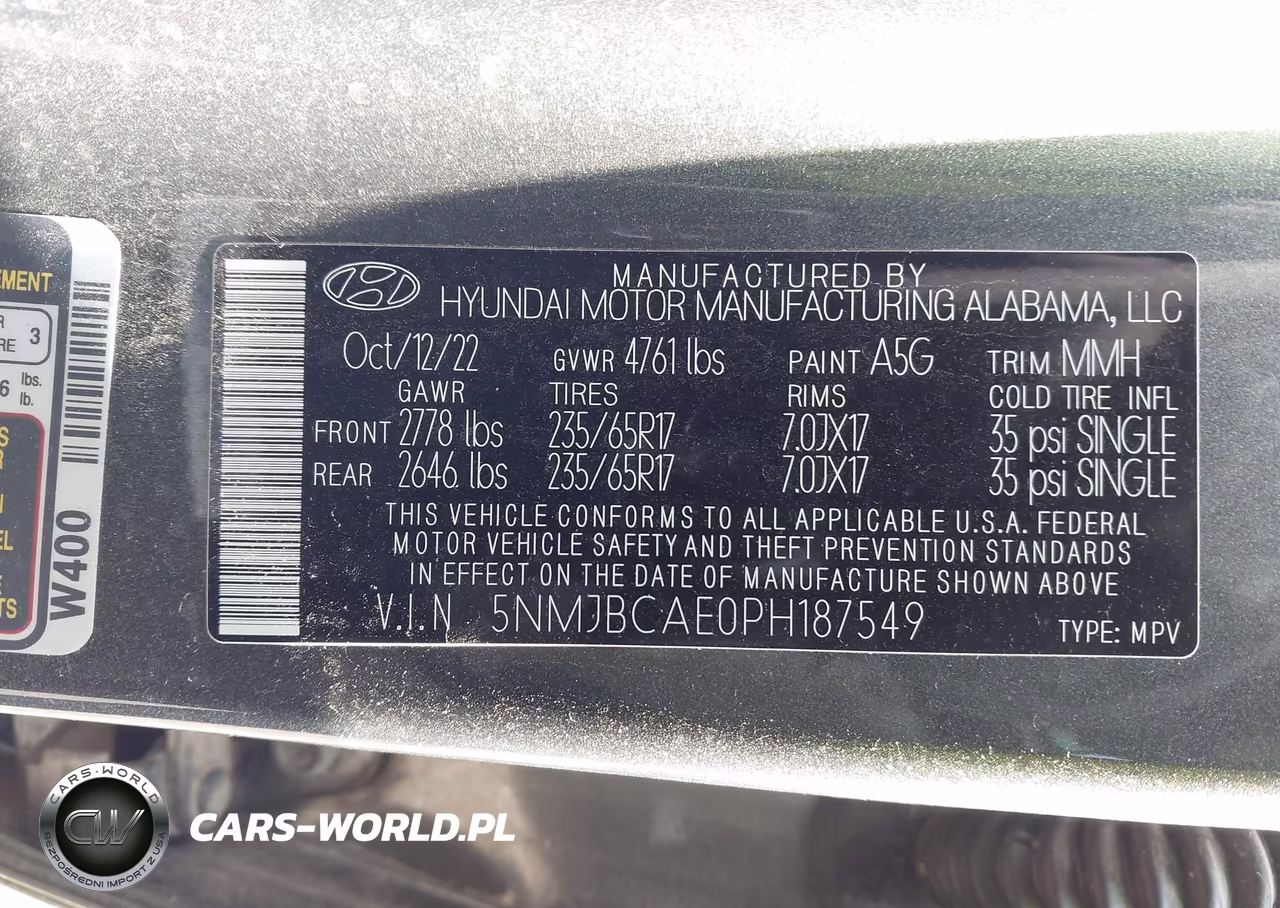 2023 Hyundai Tucson Sel VIN:5NMJBCAE0PH187549 - 9