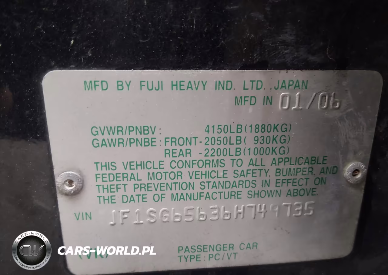 2006 Subaru Forester 2.5X VIN:JF1SG65636H749735 - 9