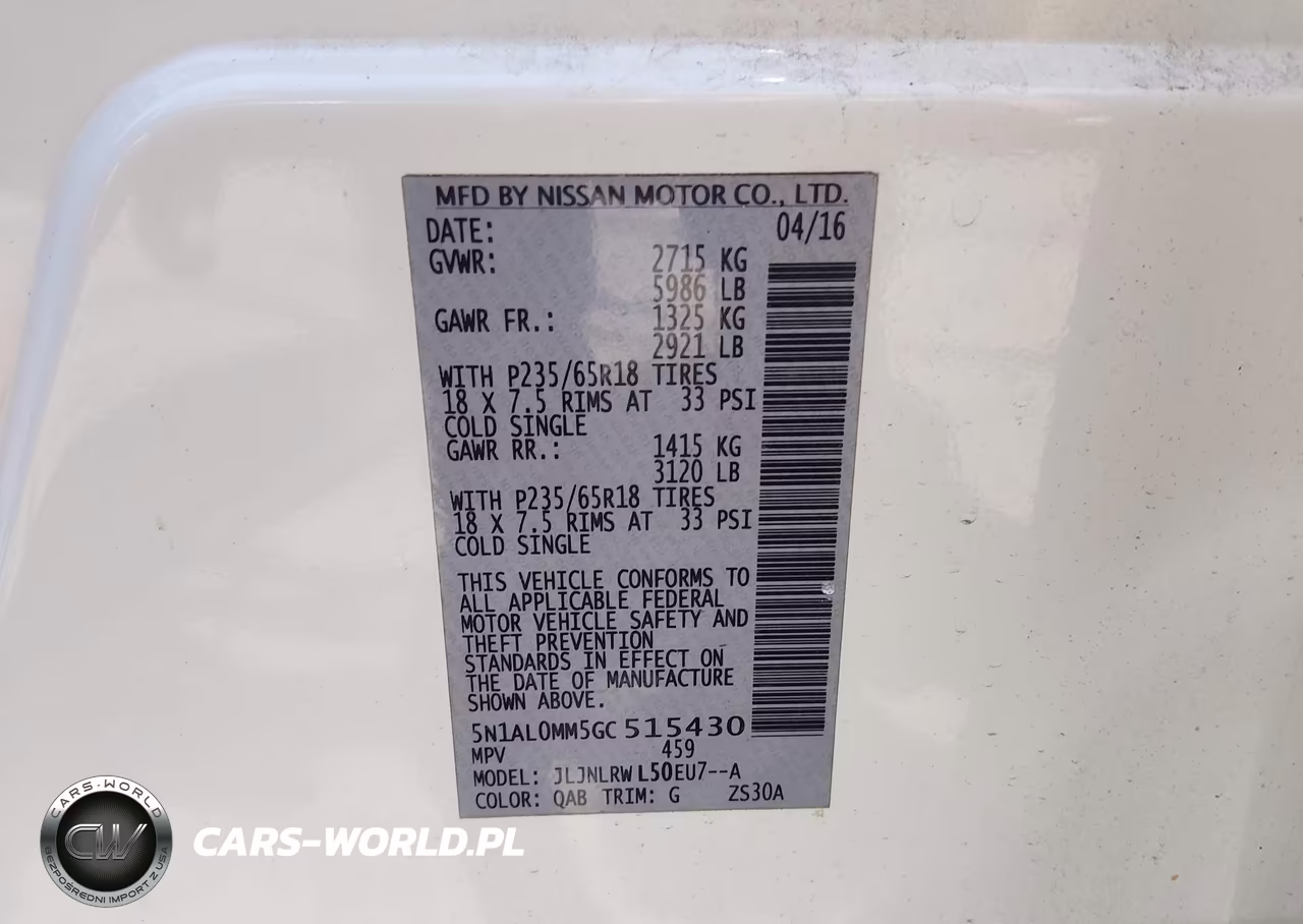 2016 Infiniti Qx60 VIN:5N1AL0MM5GC515430 - 9