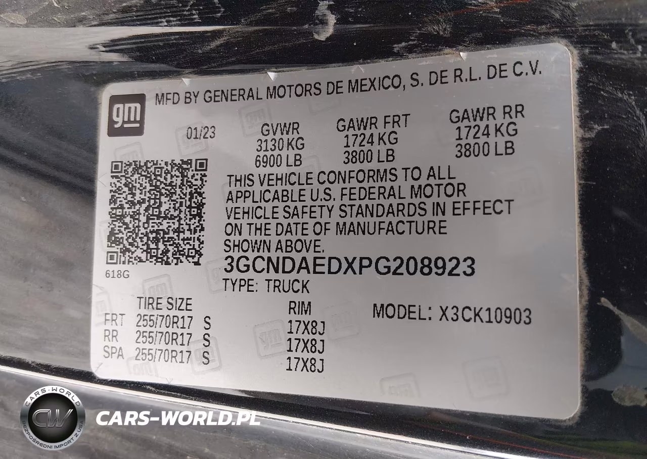 2023 Chevrolet Silverado 1500 4Wd Long Bed Wt VIN:3GCNDAEDXPG208923 - 9