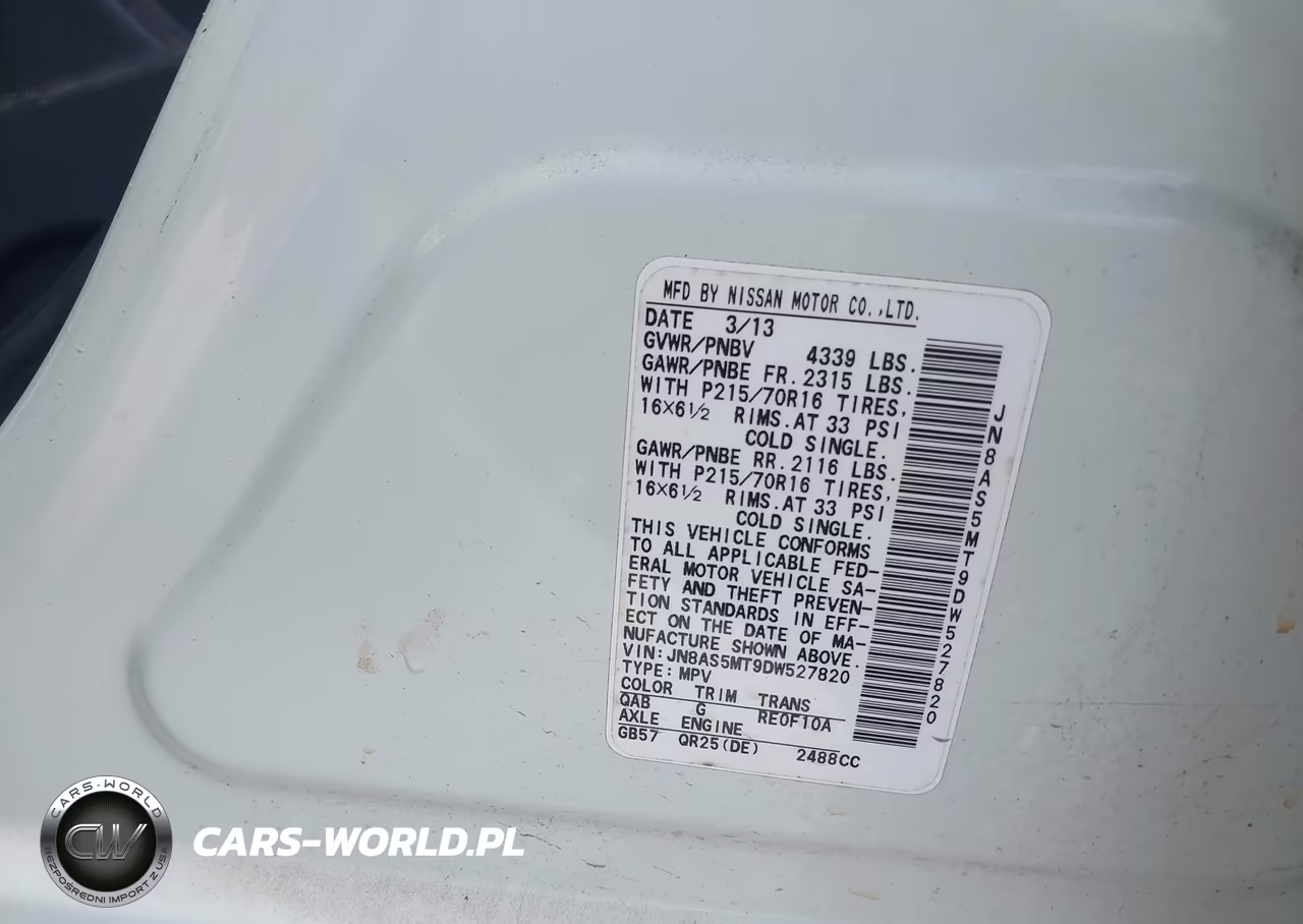 2013 Nissan Rogue S VIN:JN8AS5MT9DW527820 - 9