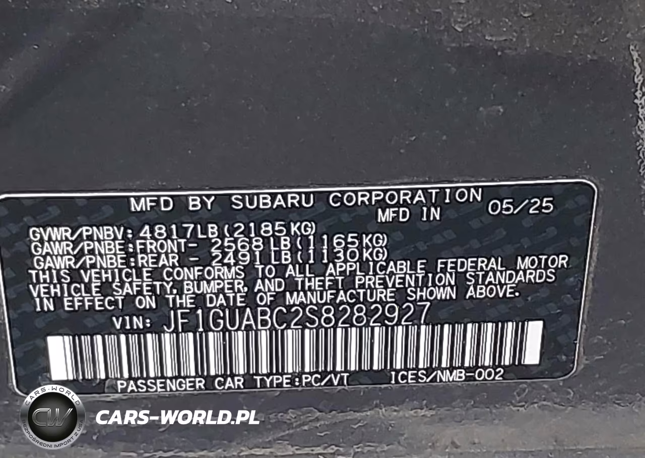 2025 Subaru Impreza Base 5-Door VIN:JF1GUABC2S8282927 - 9