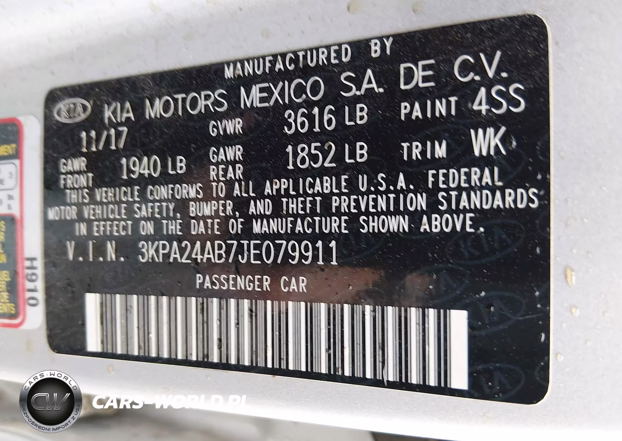 2018 Kia Rio S VIN:3KPA24AB7JE079911 - 9