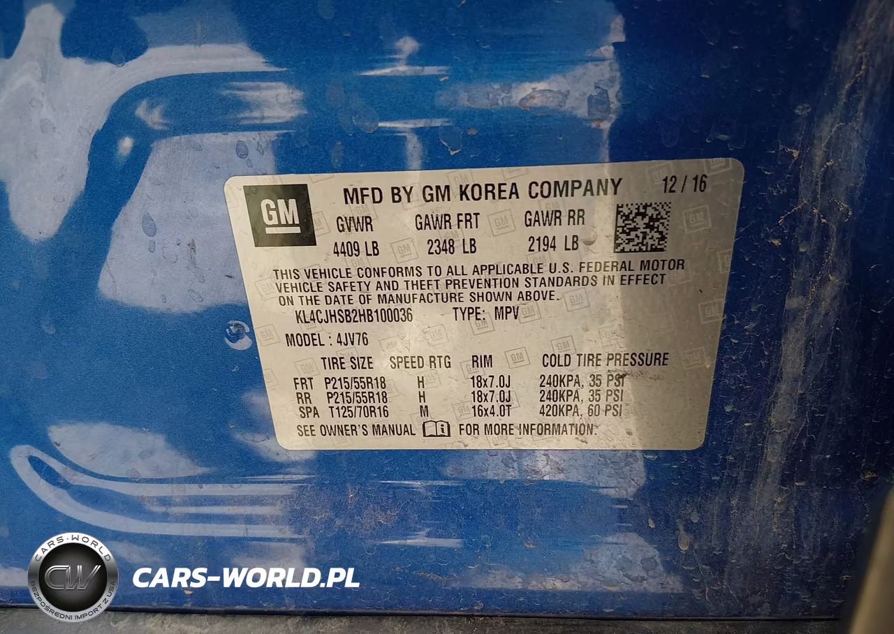 2017 Buick Encore Premium VIN:KL4CJHSB2HB100036 - 9