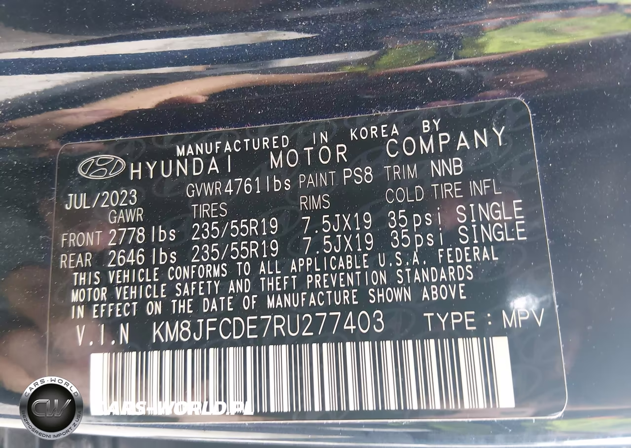2024 Hyundai Tucson Xrt VIN:KM8JFCDE7RU277403 - 9