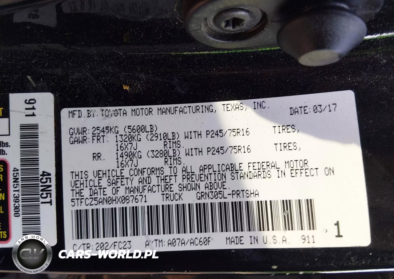 2017 Toyota Tacoma Sr5 V6 VIN:5TFCZ5AN0HX087671 - 9