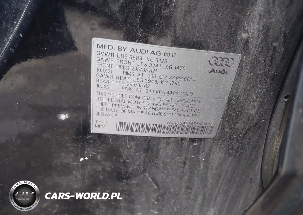 2013 Audi Q7 3.0T S Line Prestige VIN:WA1DGAFE8DD004876 - 9