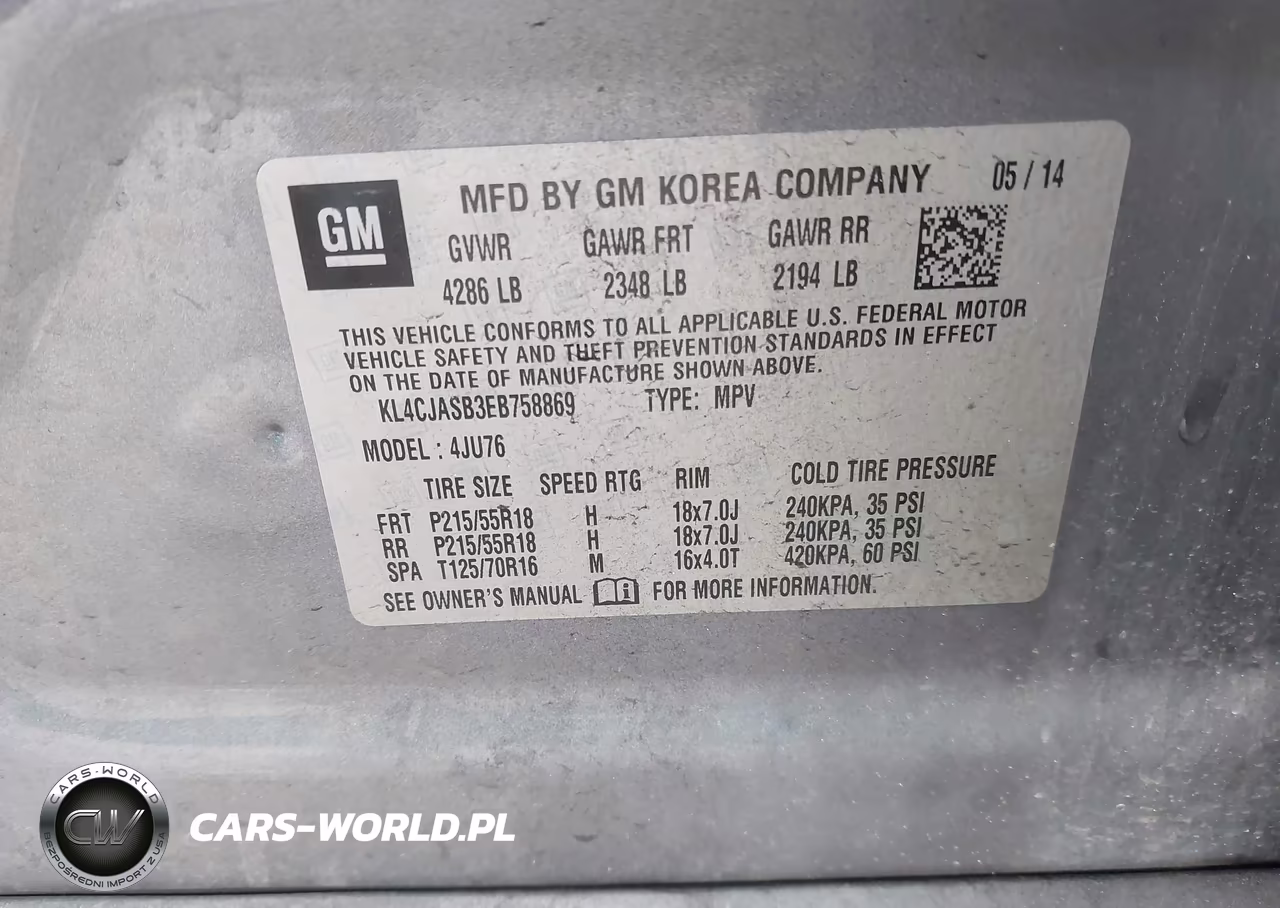 2014 Buick Encore VIN:KL4CJASB3EB758869 - 9