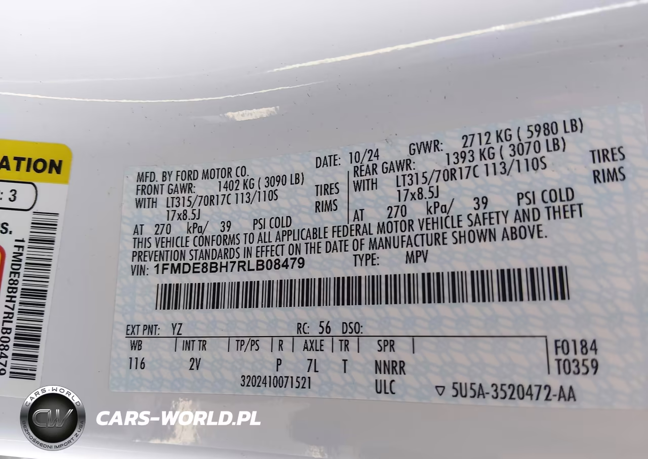 2024 Ford Bronco Outer Banks VIN:1FMDE8BH7RLB08479 - 9