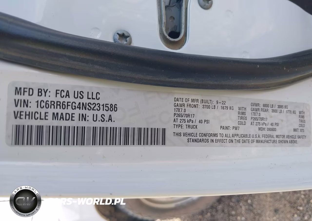 2022 Ram 1500 Classic Tradesman 4X2 6'4 Box VIN:1C6RR6FG4NS231586 - 9