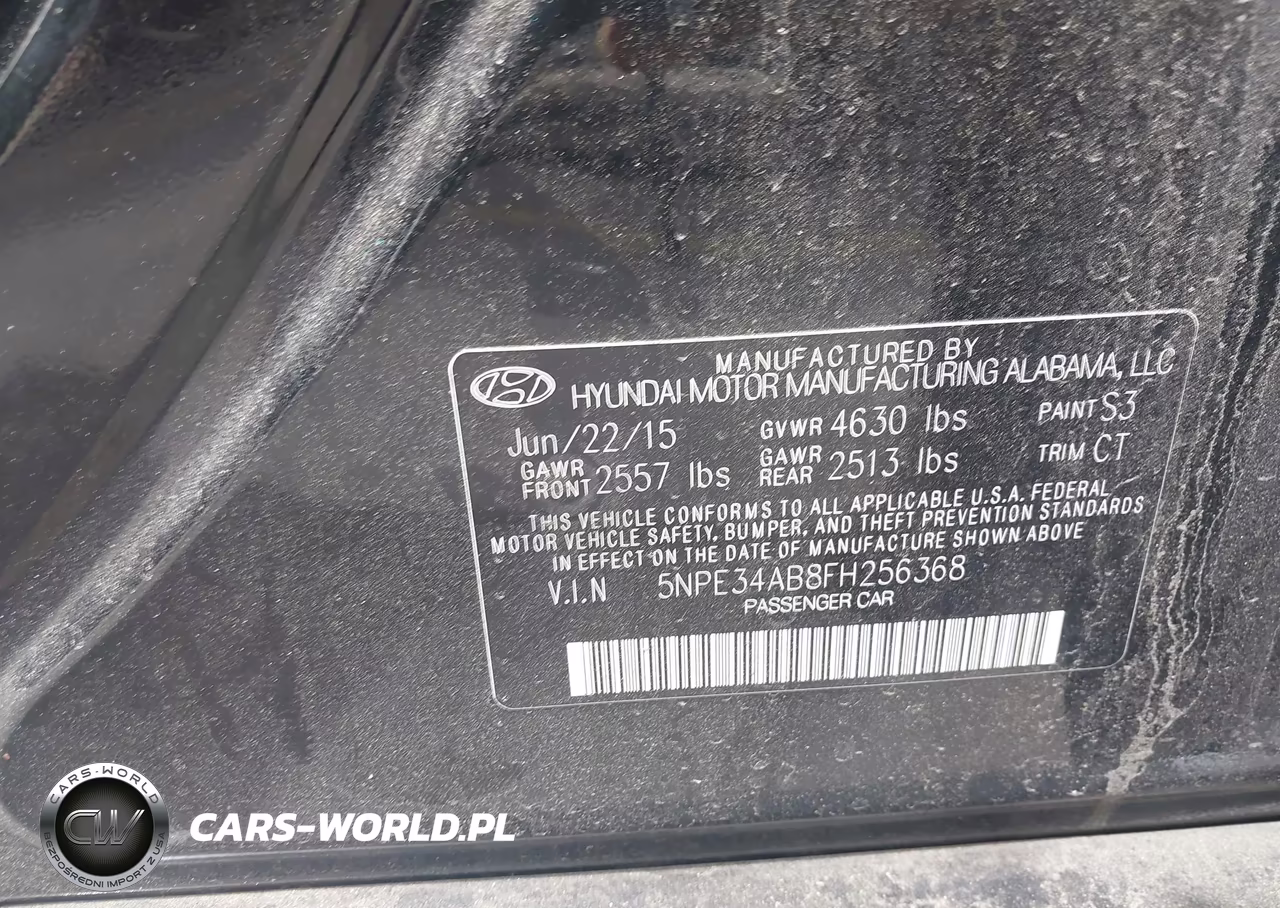 2015 Hyundai Sonata Limited 2.0T VIN:5NPE34AB8FH256368 - 9