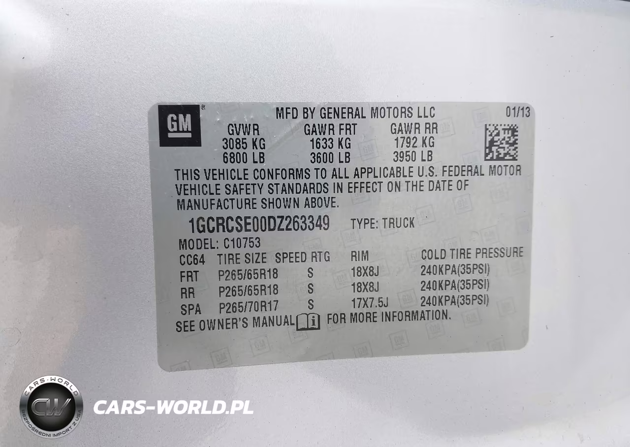 2013 Chevrolet Silverado 1500 Lt VIN:1GCRCSE00DZ263349 - 9