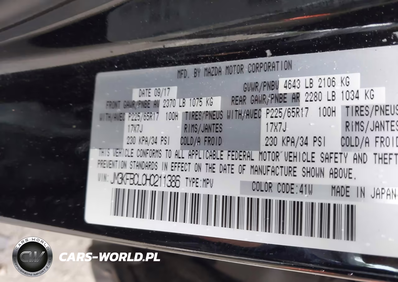 2017 Mazda Cx-5 Touring VIN:JM3KFBCL0H0211386 - 9