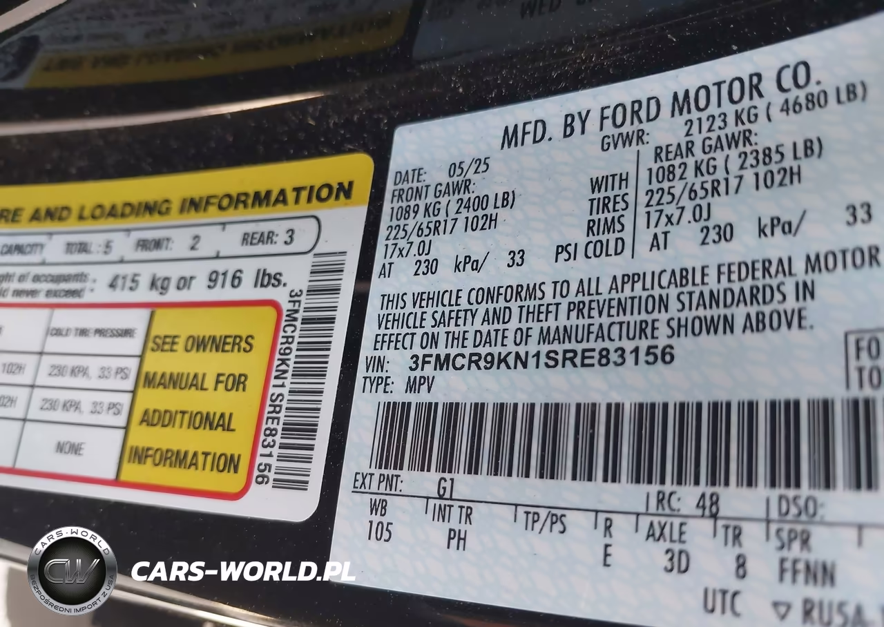 2025 Ford Bronco Sport Free Wheeling VIN:3FMCR9KN1SRE83156 - 9