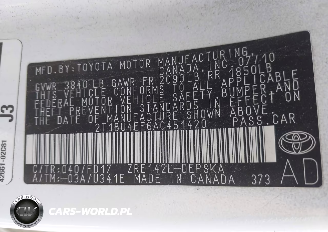 2010 Toyota Corolla S VIN:2T1BU4EE6AC451420 - 9