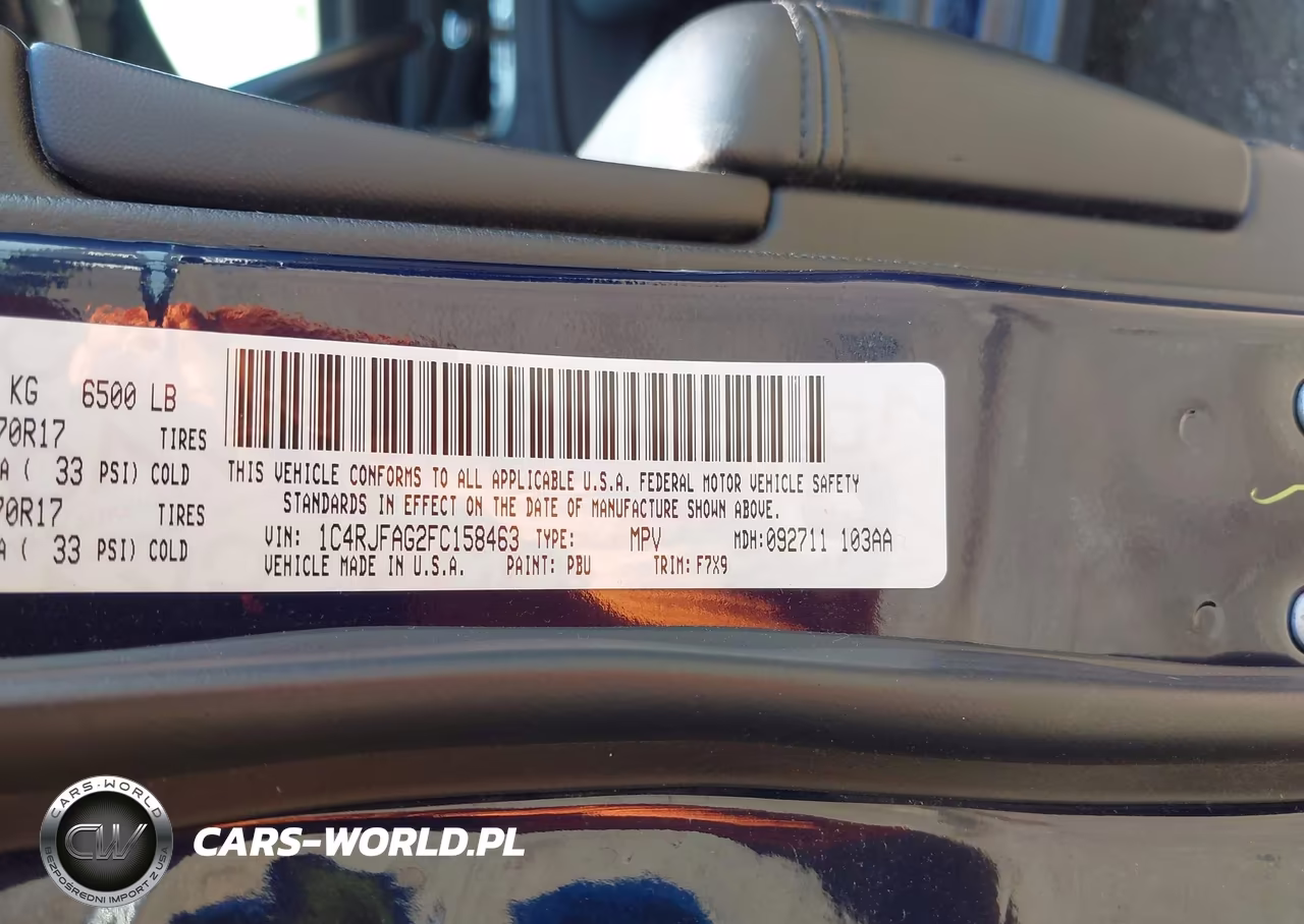 2015 Jeep Grand Cherokee Laredo VIN:1C4RJFAG2FC158463 - 9