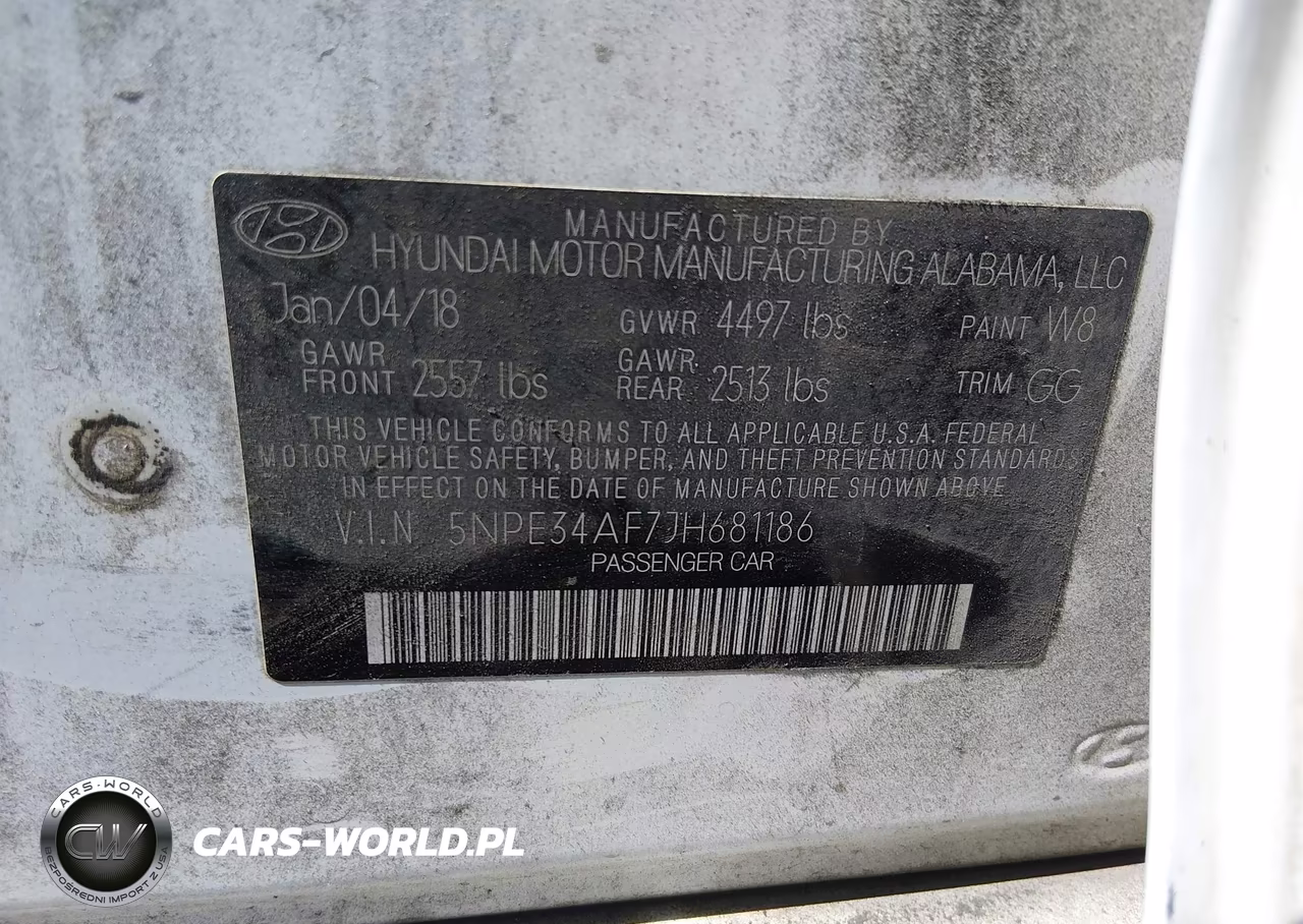 2018 Hyundai Sonata Sel VIN:5NPE34AF7JH681186 - 9