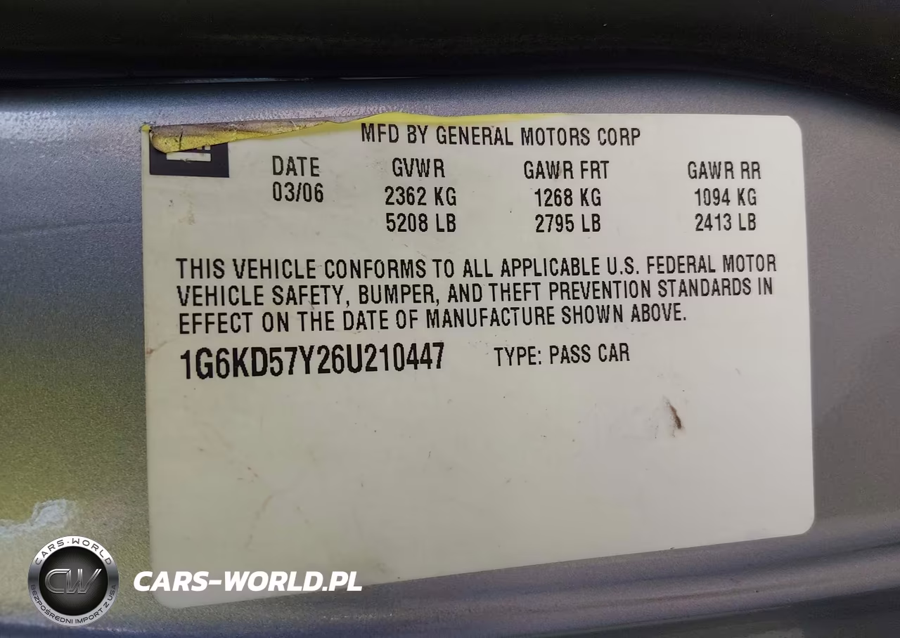 2006 Cadillac Dts Standard VIN:1G6KD57Y26U210447 - 9