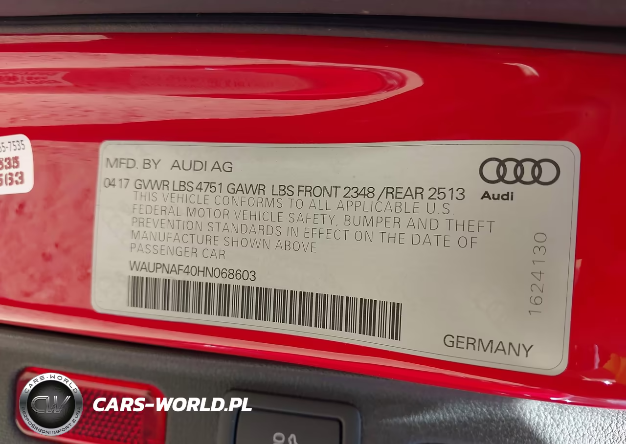 2017 Audi A4 2.0T Premium VIN:WAUPNAF40HN068603 - 9
