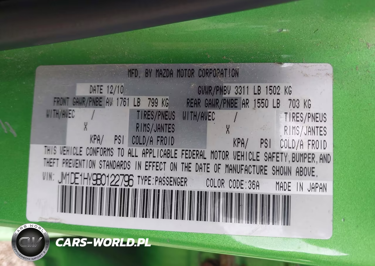 2011 Mazda Mazda2 Touring VIN:JM1DE1HY9B0122796 - 9