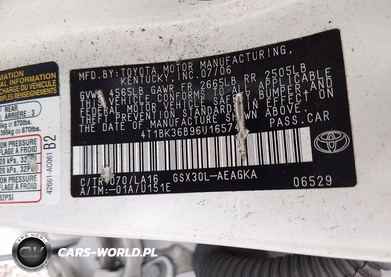 2006 Toyota Avalon Xls VIN:4T1BK36B96U165748 - 9