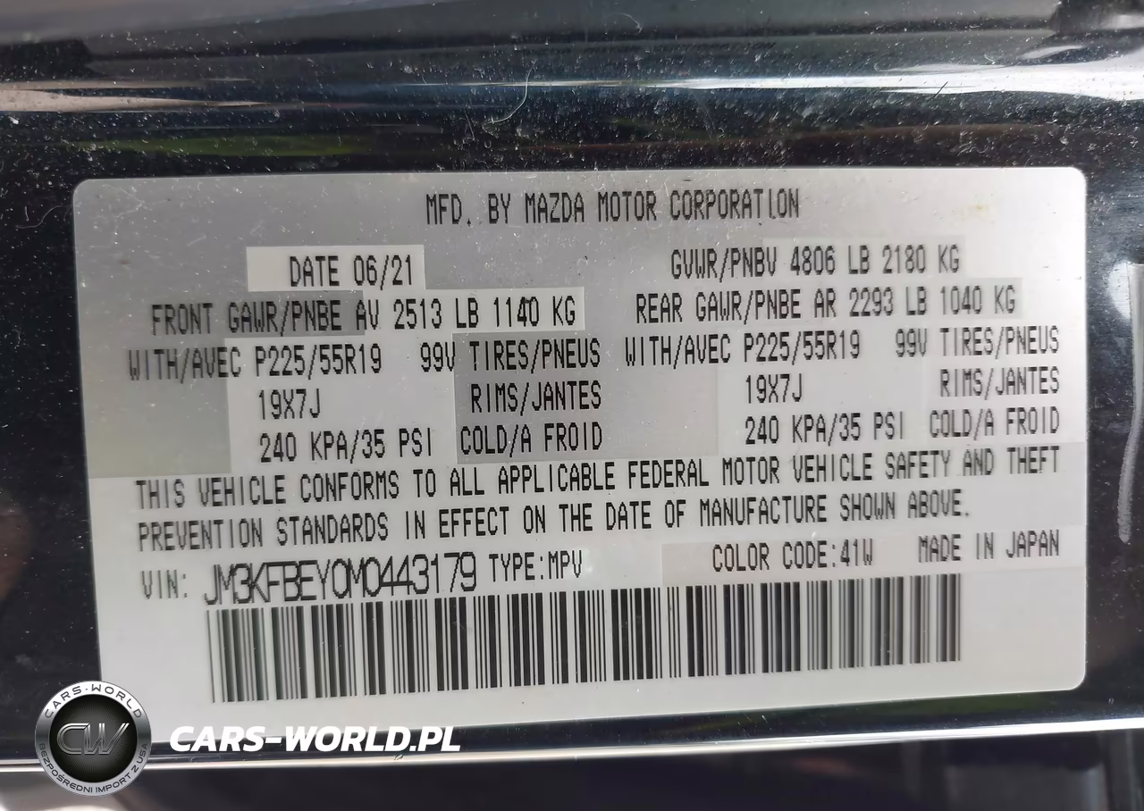2021 Mazda Cx-5 Signature VIN:JM3KFBEY0M0443179 - 9