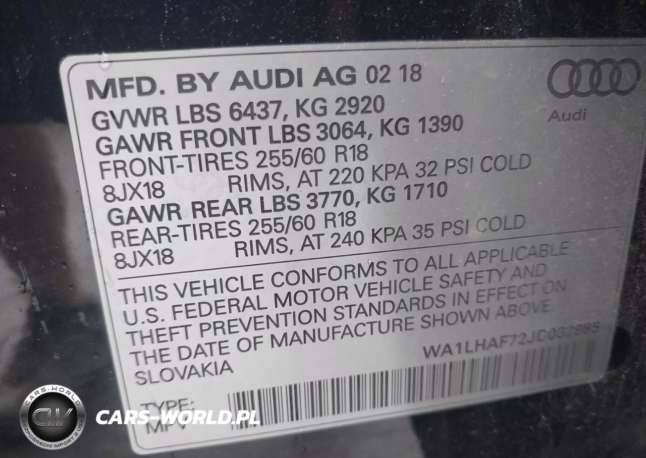 2018 Audi Q7 2.0T Premium VIN:WA1LHAF72JD032985 - 9