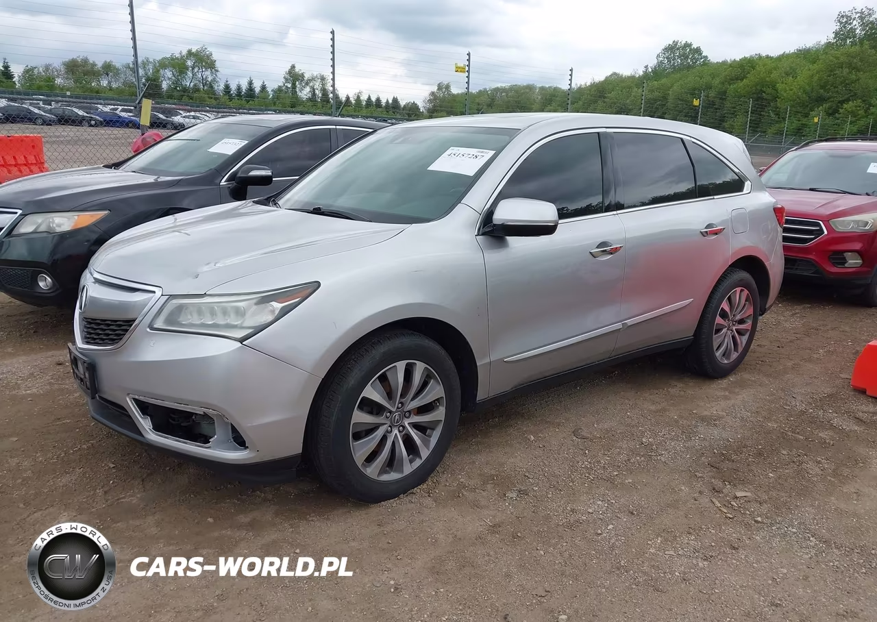 2015 Acura Mdx Technology Package VIN:5FRYD4H46FB022065 - 2