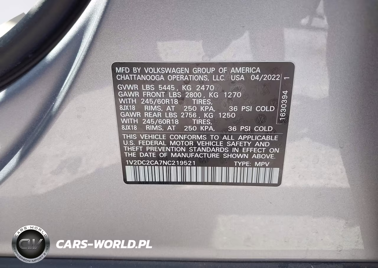 2022 Volkswagen Atlas Cross Sport 2.0T Se VIN:1V2DC2CA7NC219521 - 9