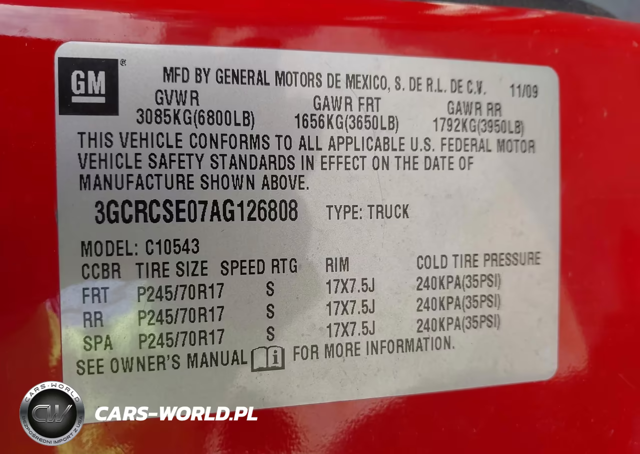 2010 Chevrolet Silverado 1500 Lt VIN:3GCRCSE07AG126808 - 9