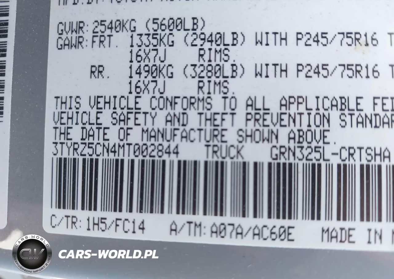 2021 Toyota Tacoma Sr5 V6 VIN:3TYRZ5CN4MT002844 - 9