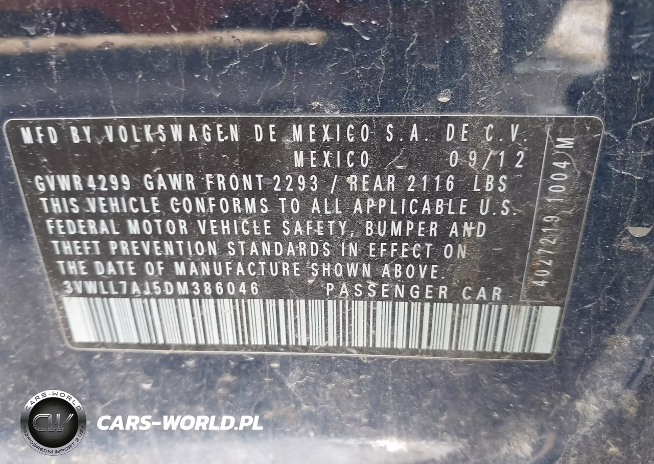 2013 Volkswagen Jetta 2.0L Tdi VIN:3VWLL7AJ5DM386046 - 9