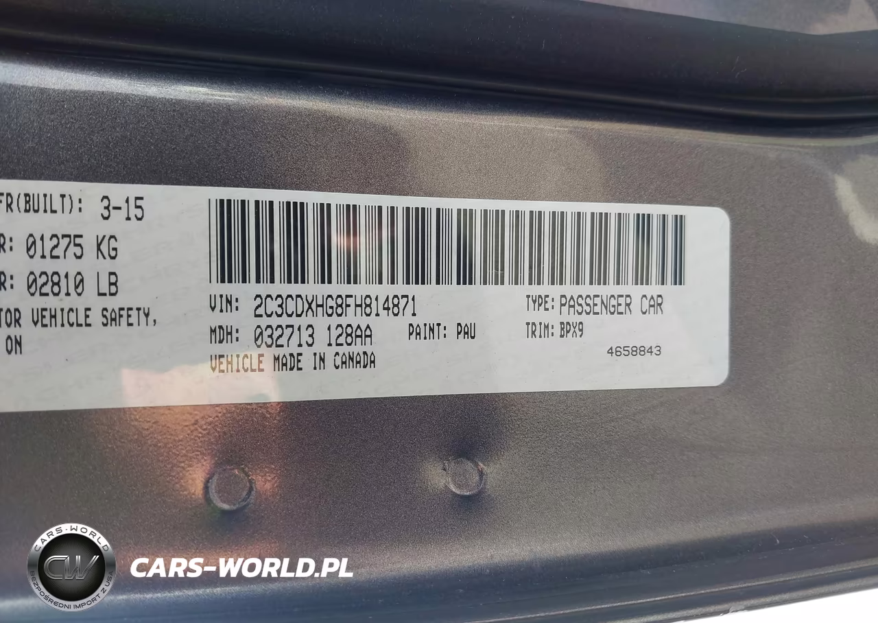 2015 Dodge Charger Sxt VIN:2C3CDXHG8FH814871 - 9