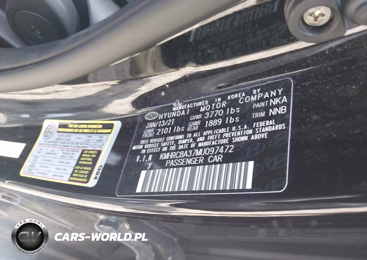 2021 Hyundai Venue Sel VIN:KMHRC8A37MU097472 - 7