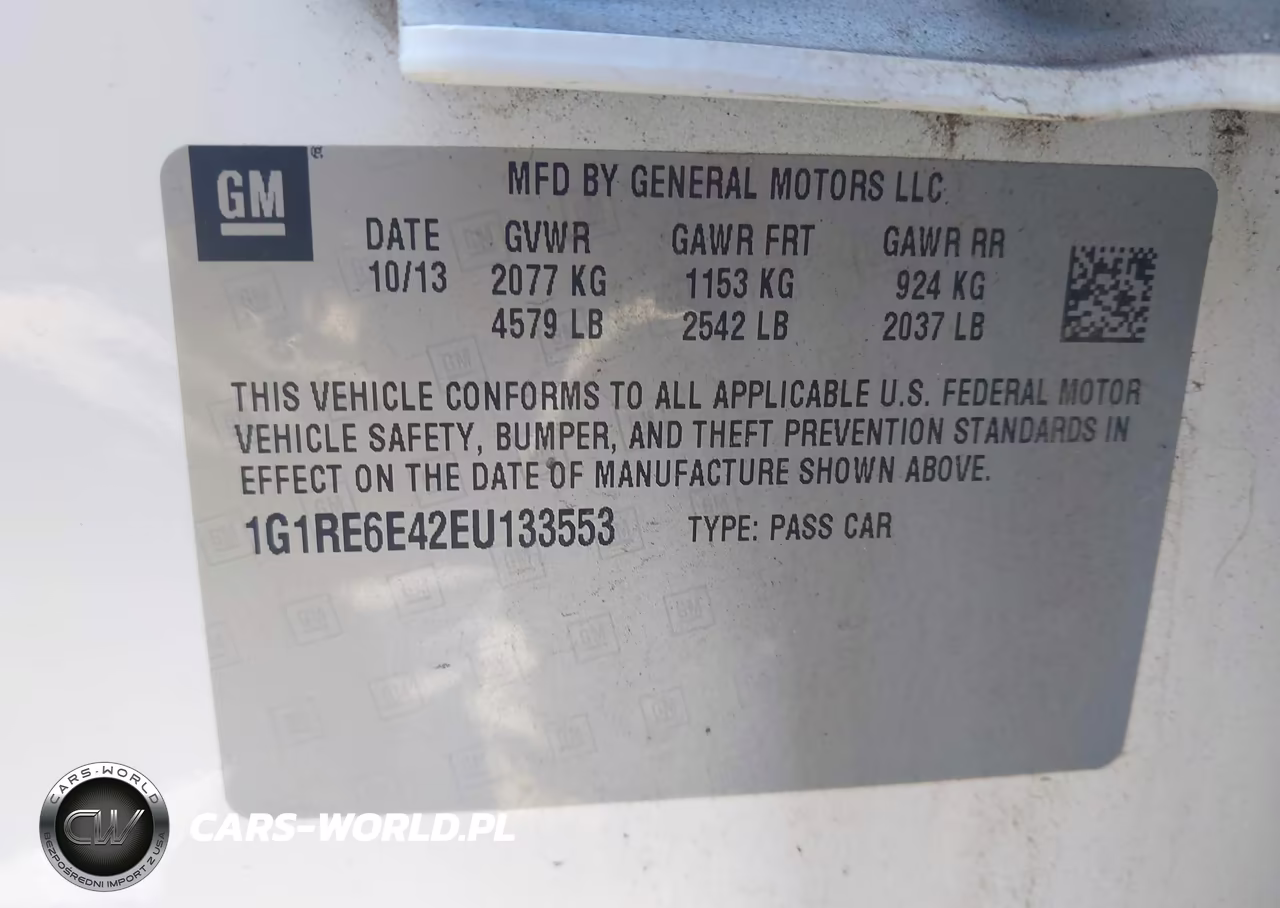 2014 Chevrolet Volt VIN:1G1RE6E42EU133553 - 9