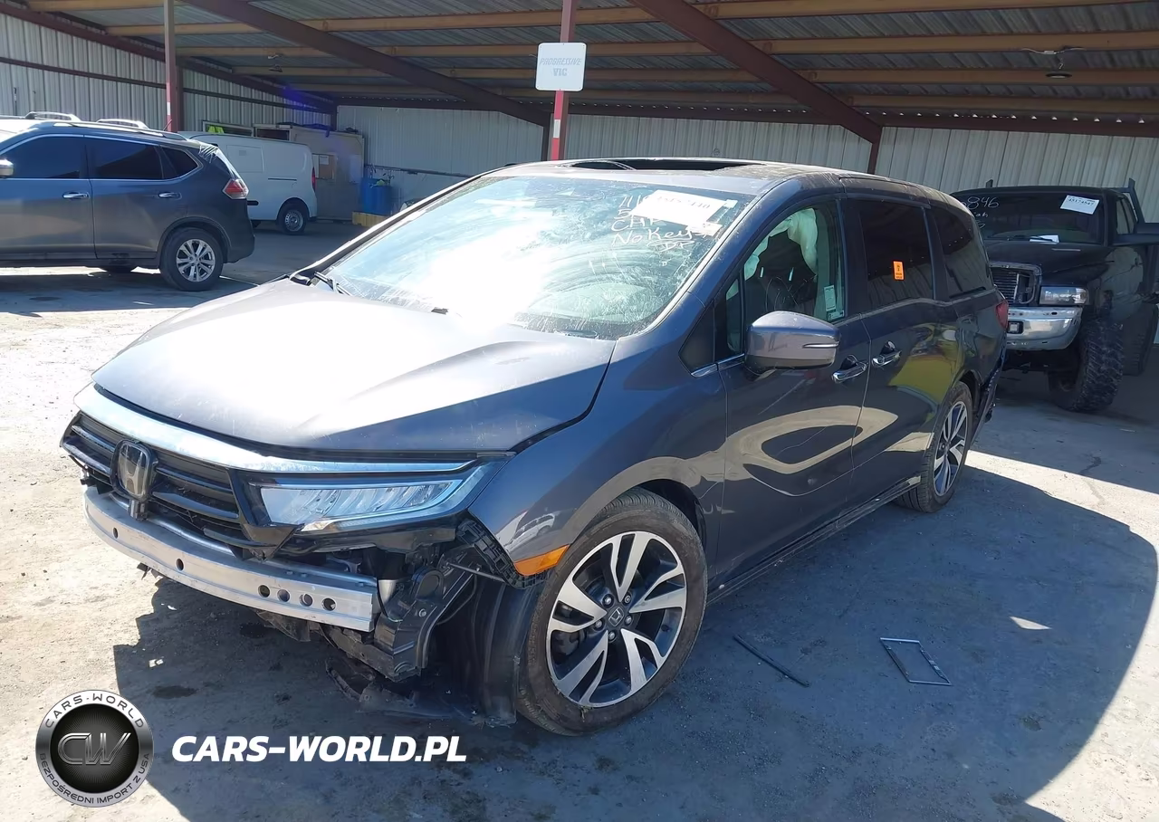 2021 Honda Odyssey Touring VIN:5FNRL6H8XMB025166 - 2