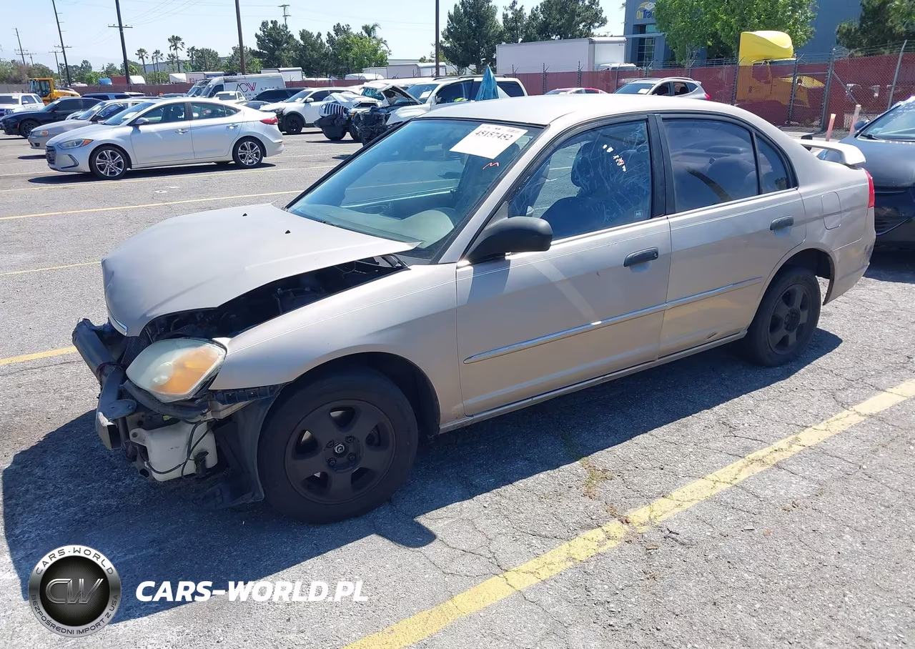 2001 Honda Civic Lx VIN:2HGES16561H585187 - 2