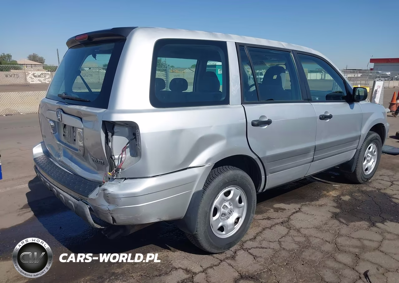 2005 Honda Pilot Lx VIN:2HKYF18135H560576 - 4