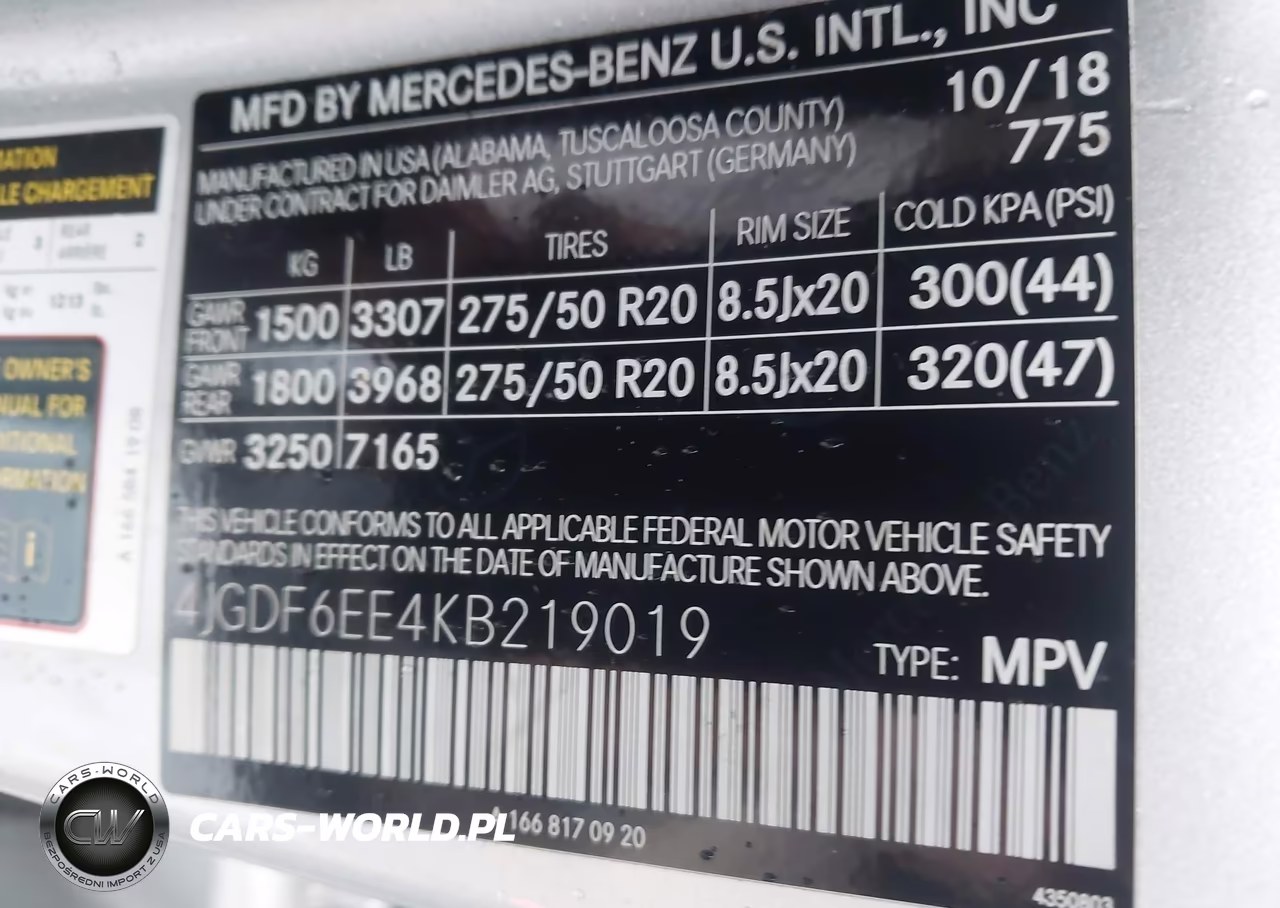 2019 Mercedes-Benz Gls 450 4Matic VIN:4JGDF6EE4KB219019 - 9