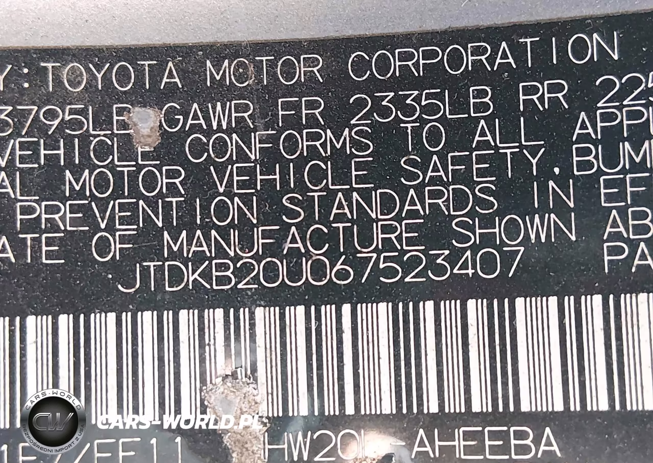 2006 Toyota Prius VIN:JTDKB20U067523407 - 9