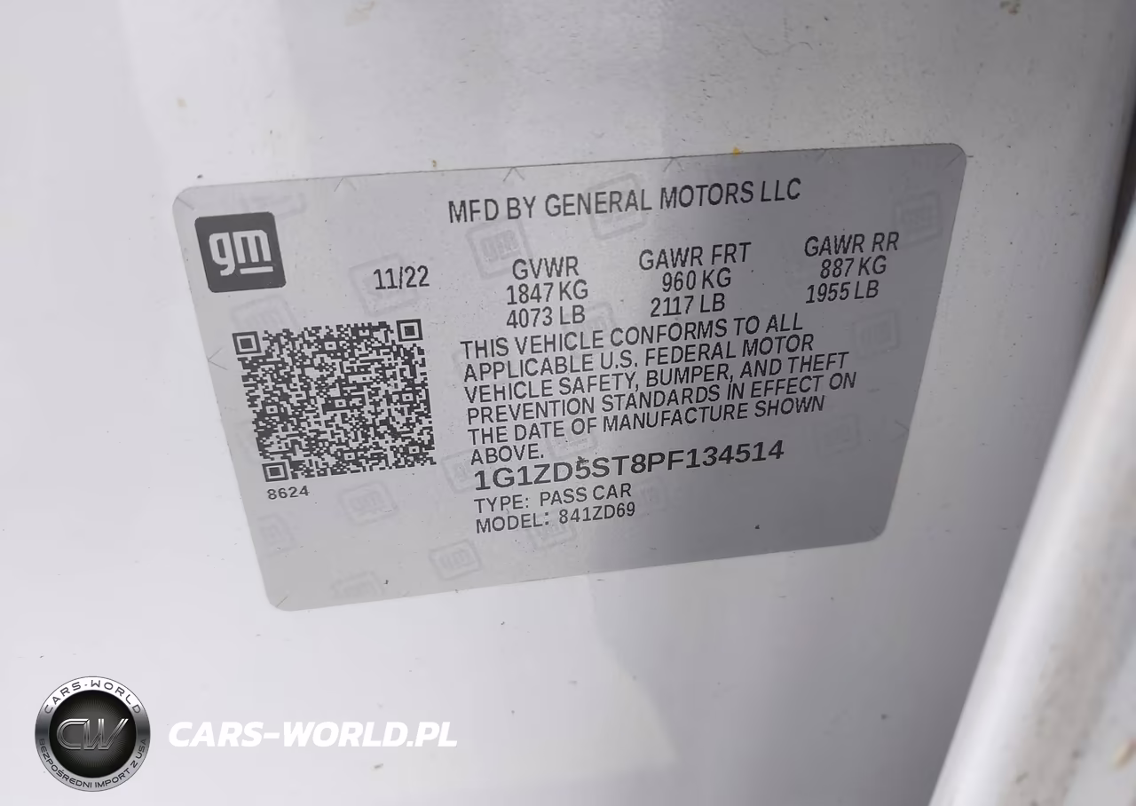 2023 Chevrolet Malibu Fwd 1Lt VIN:1G1ZD5ST8PF134514 - 9