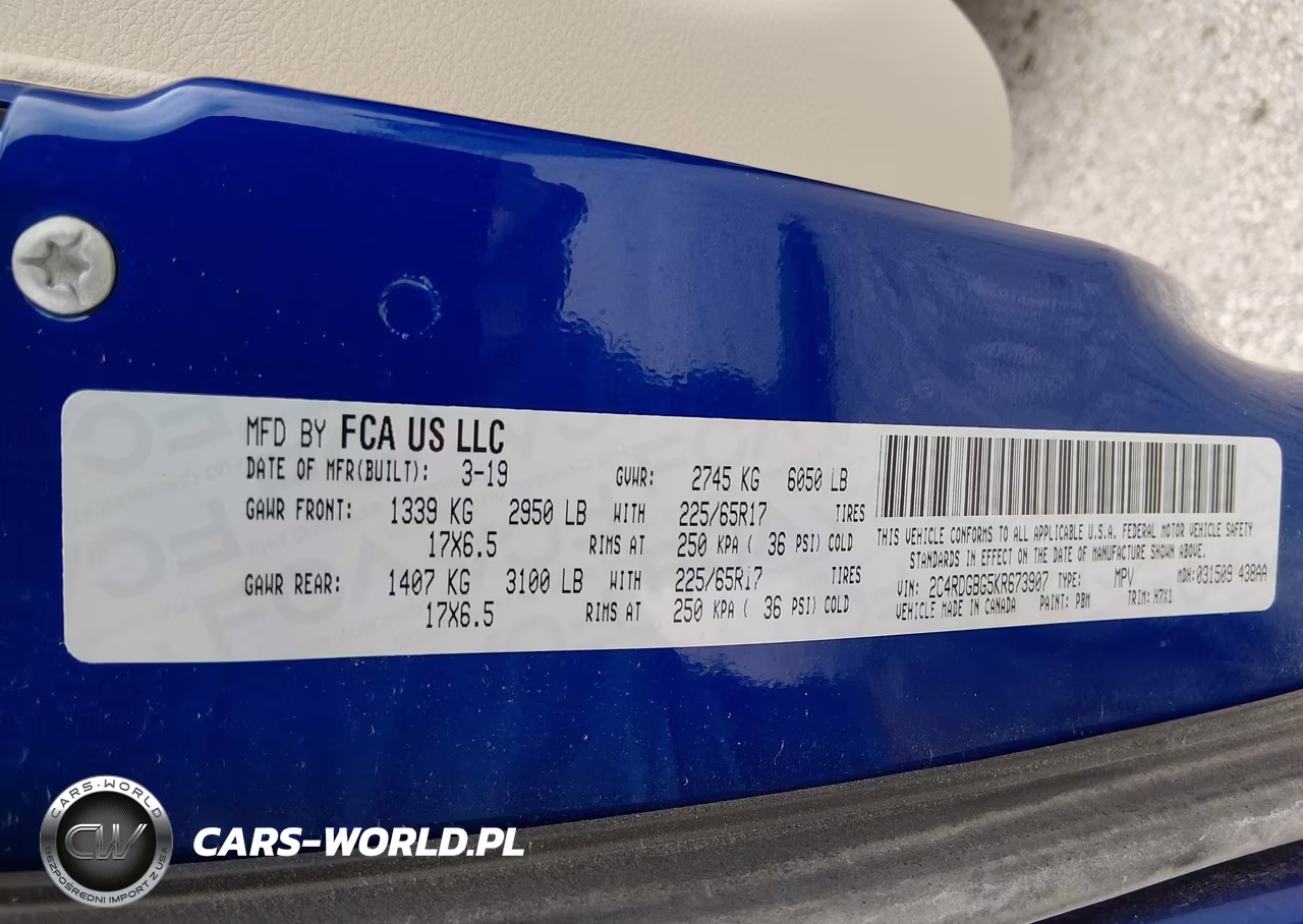 2019 Dodge Grand Caravan Se VIN:2C4RDGBG5KR673907 - 9