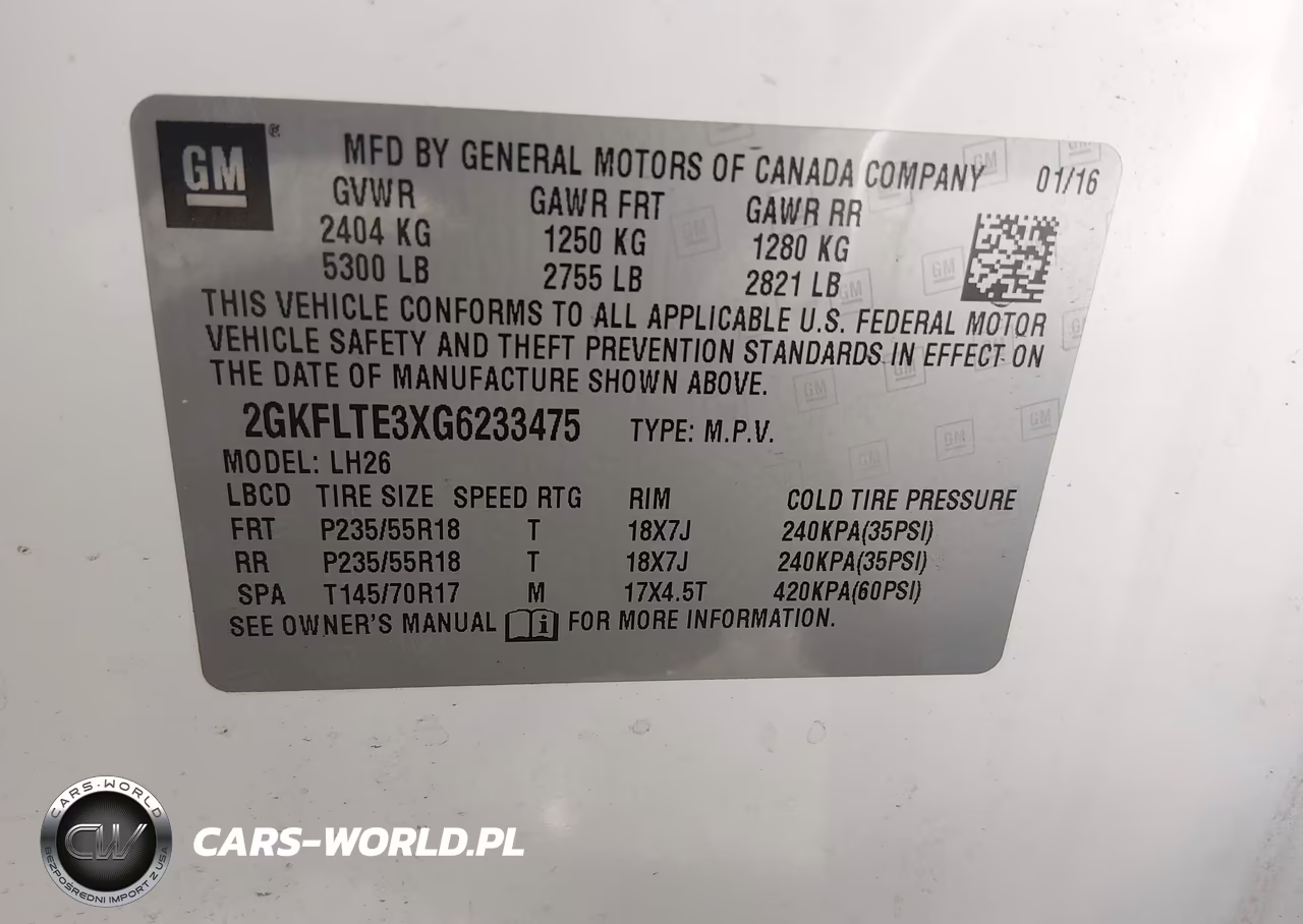 2016 GMC Terrain Sle-2 VIN:2GKFLTE3XG6233475 - 9