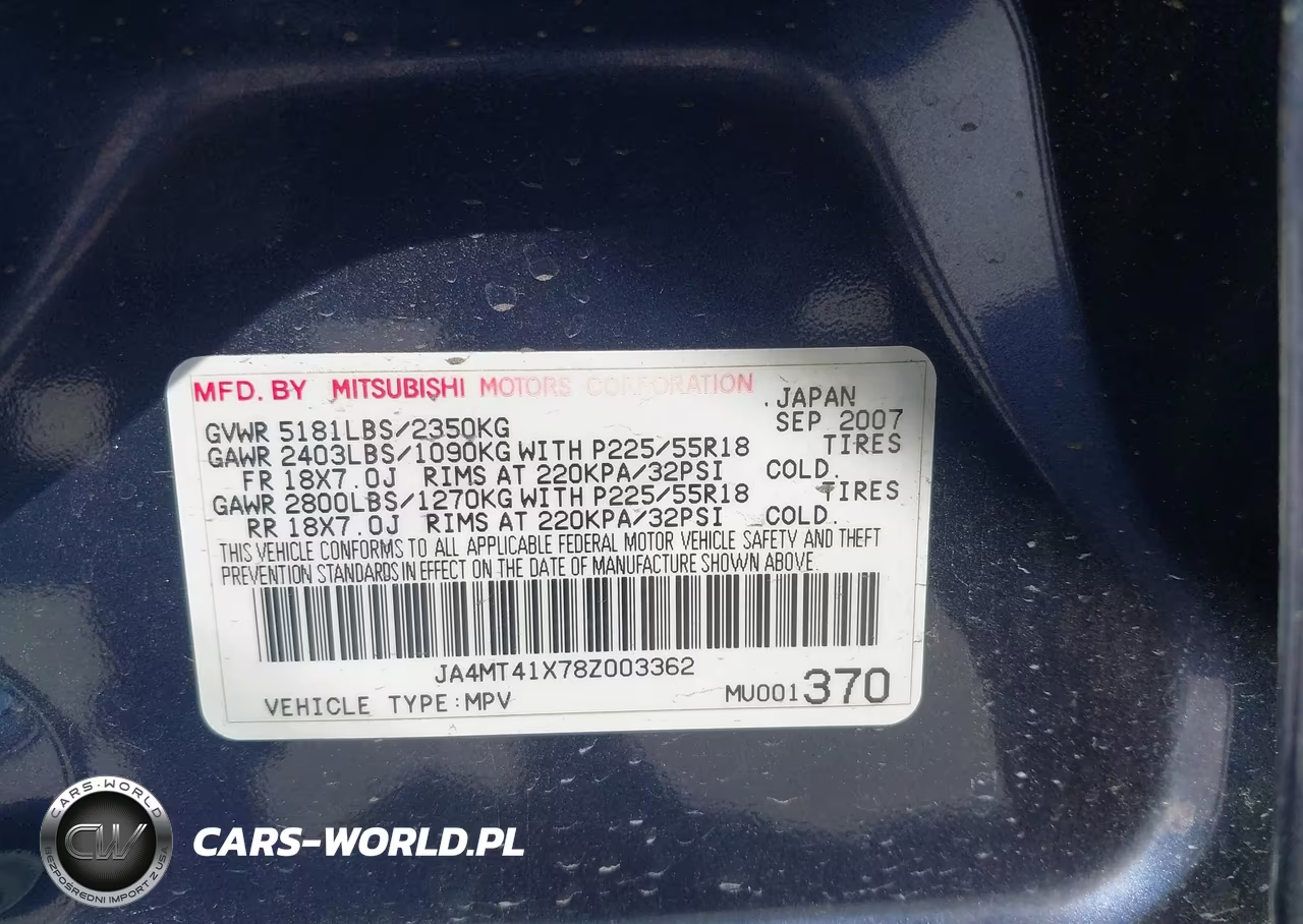 2008 Mitsubishi Outlander Xls VIN:JA4MT41X78Z003362 - 9
