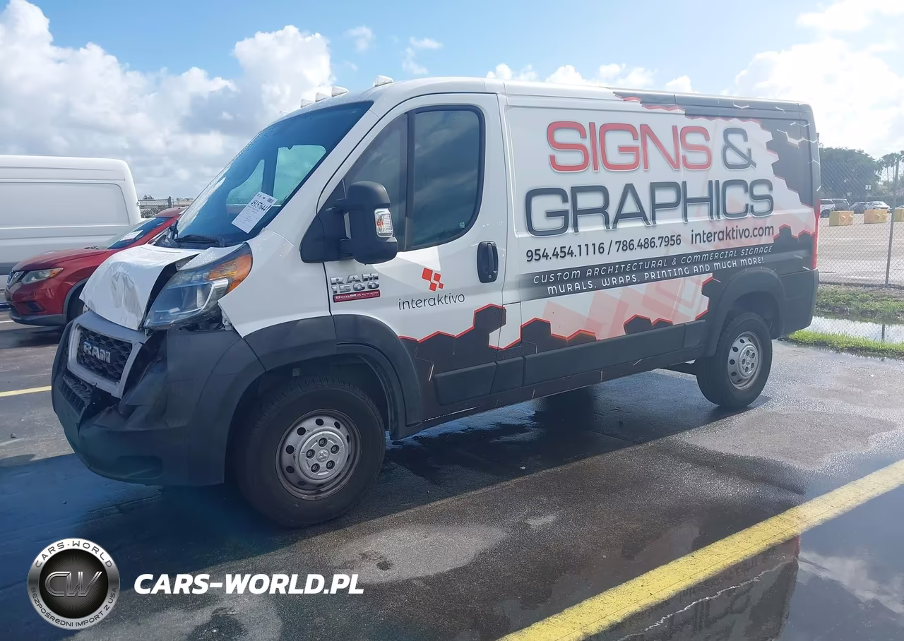 2019 Ram Promaster 1500 Low Roof 136 Wb VIN:3C6TRVAG1KE517630 - 2