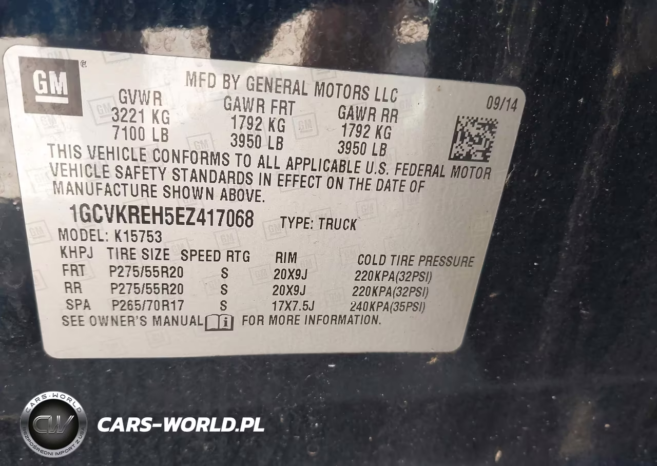 2014 Chevrolet Silverado 1500 Lt VIN:1GCVKREH5EZ417068 - 9