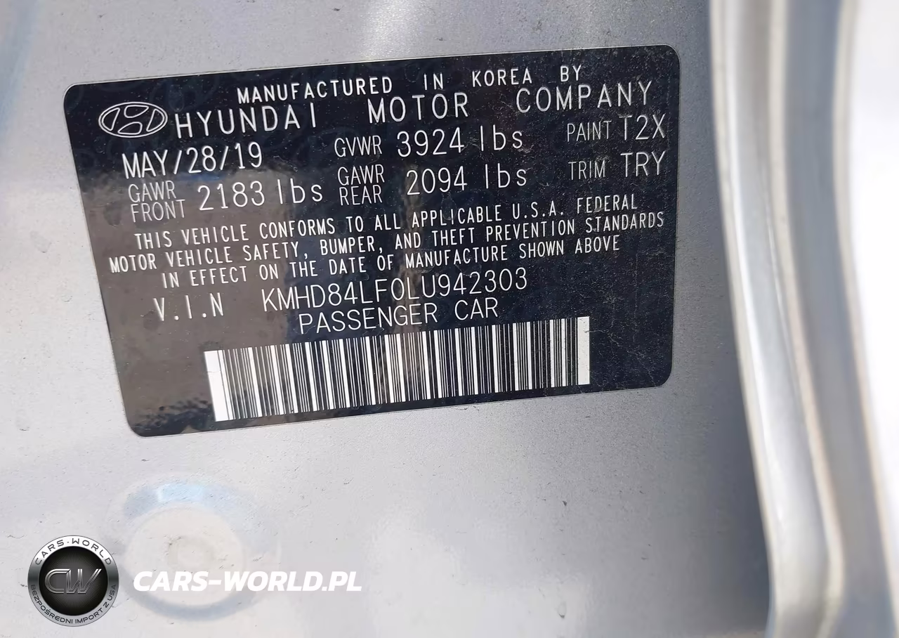 2020 Hyundai Elantra Sel VIN:KMHD84LF0LU942303 - 9
