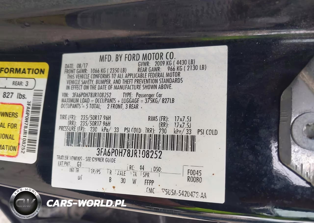 2018 Ford Fusion Se VIN:3FA6P0H78JR108252 - 9