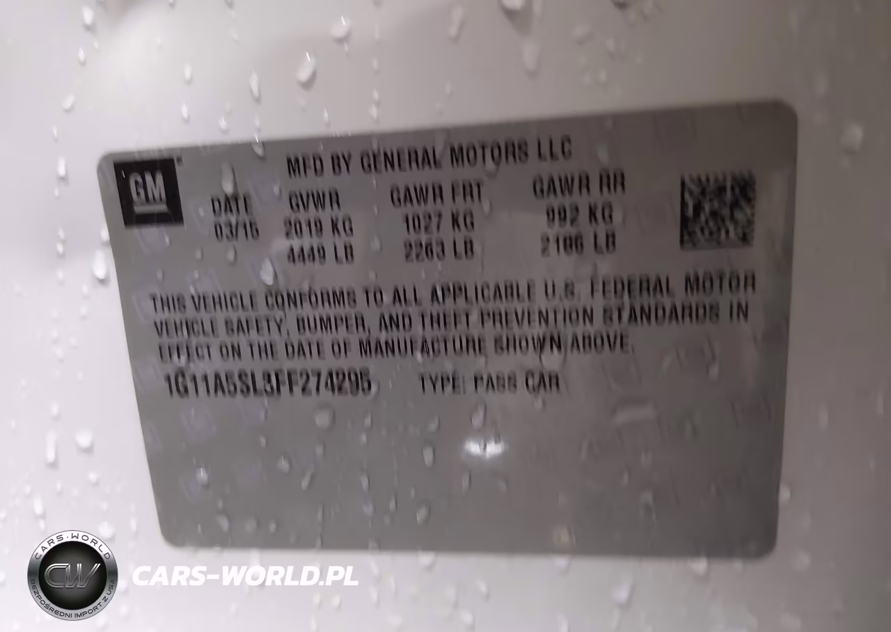 2015 Chevrolet Malibu 1Fl VIN:1G11A5SL3FF274295 - 9